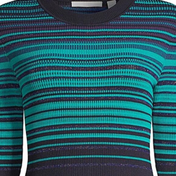 Hugo Boss Fadeira Ribbed Metallic Stripe Sweater.  SZ S - Picture 5 of 5
